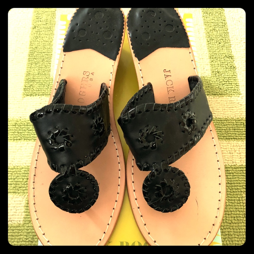 Jack Rogers Mid wedge black